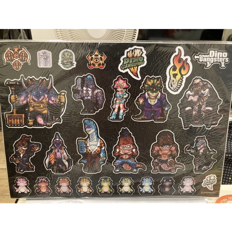 台北玩具展 TTF 恐龍黑幫 Dino Gansters 完整貼紙組 Stickers 潮流 交換禮物 | 蝦皮購物