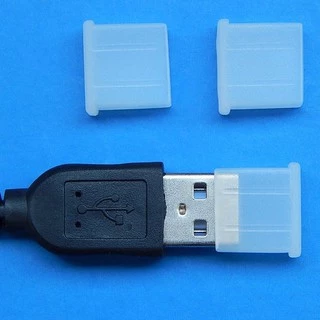USB防塵蓋 公頭防潮蓋 傳輸線用 透明 5個PP盒裝