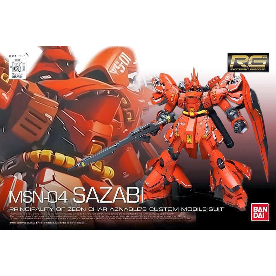 亞納海姆GUNDAM 0093 逆襲的夏亞RG 1/144 MSN-04 SAZABI 沙沙比紅色慧