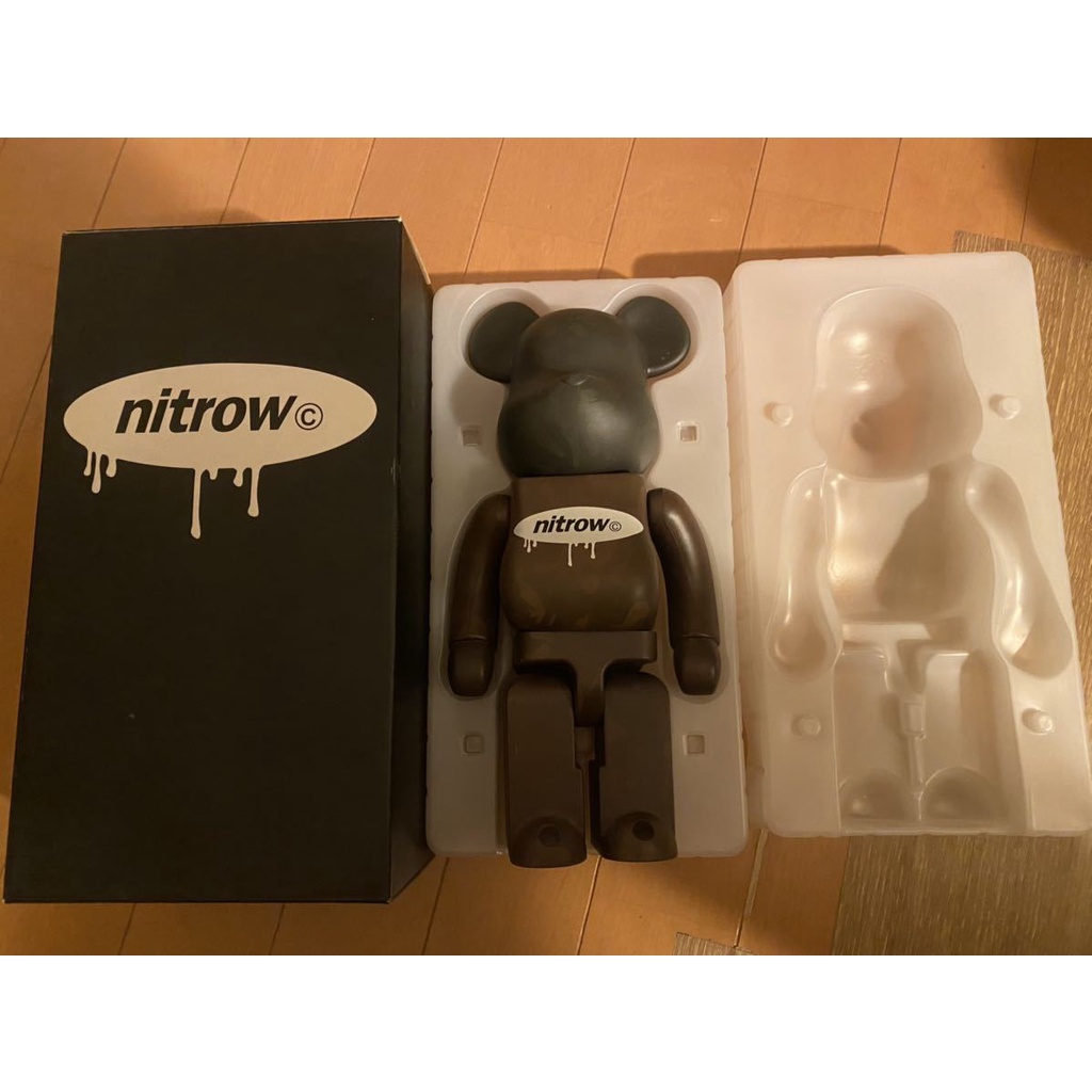 Bearbrick Nitrow 400% 可變色 黑色會變色迷彩