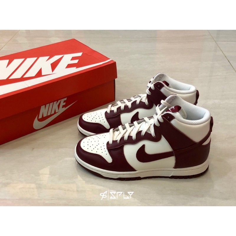 【Fashion SPLY】Nike Dunk High Team Red 酒紅色 DD1869-101