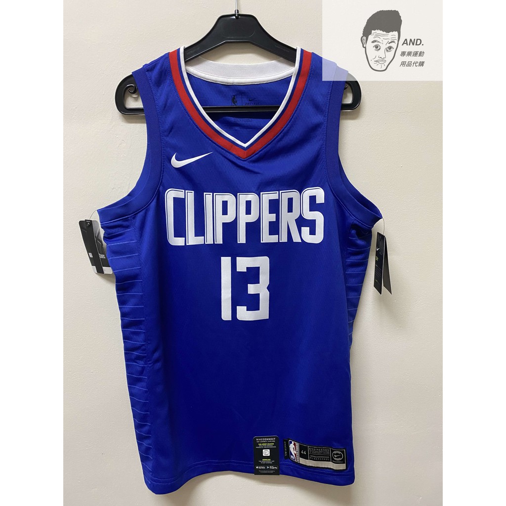 Nike Youth 2021-22 City Edition Los Angeles Clippers Paul George #13 Swingman Jersey - Blue - S - S (Small)