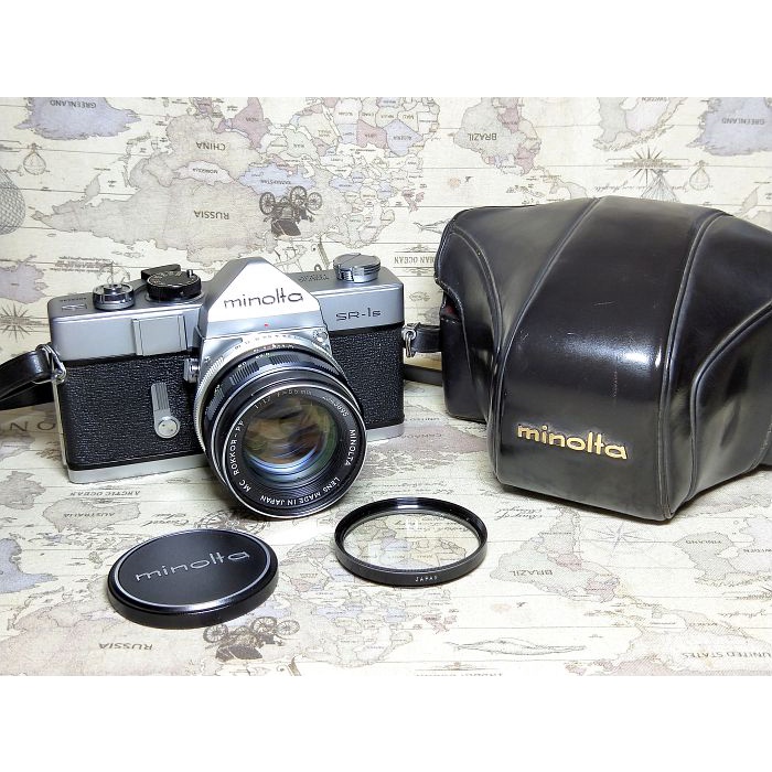 【跳蚤小舖子】 Minolta SR-1S + ROKKOR-PF 55/1.7 全機械底片相機 | 蝦皮購物