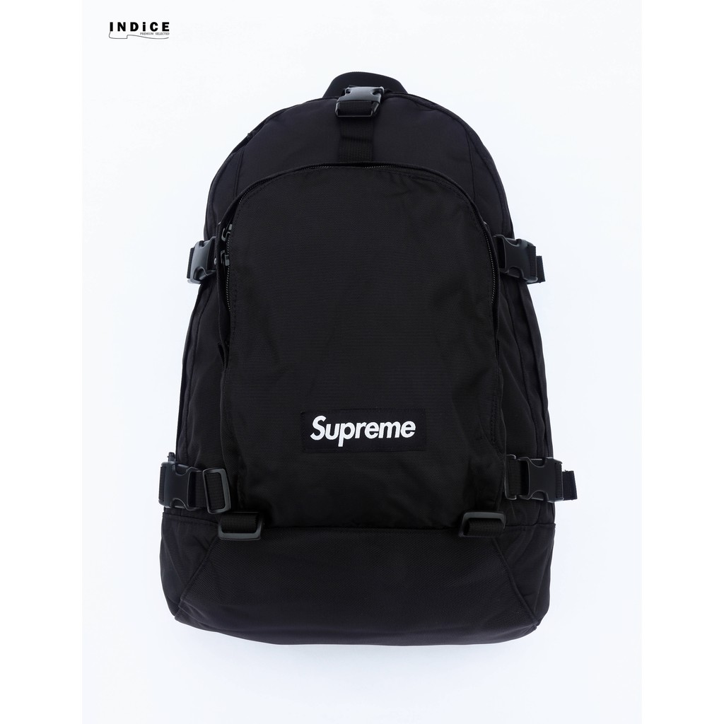 INDiCE↗ Supreme 2019 FW 47TH BackPack 防潑水後背包黑色/落葉迷彩