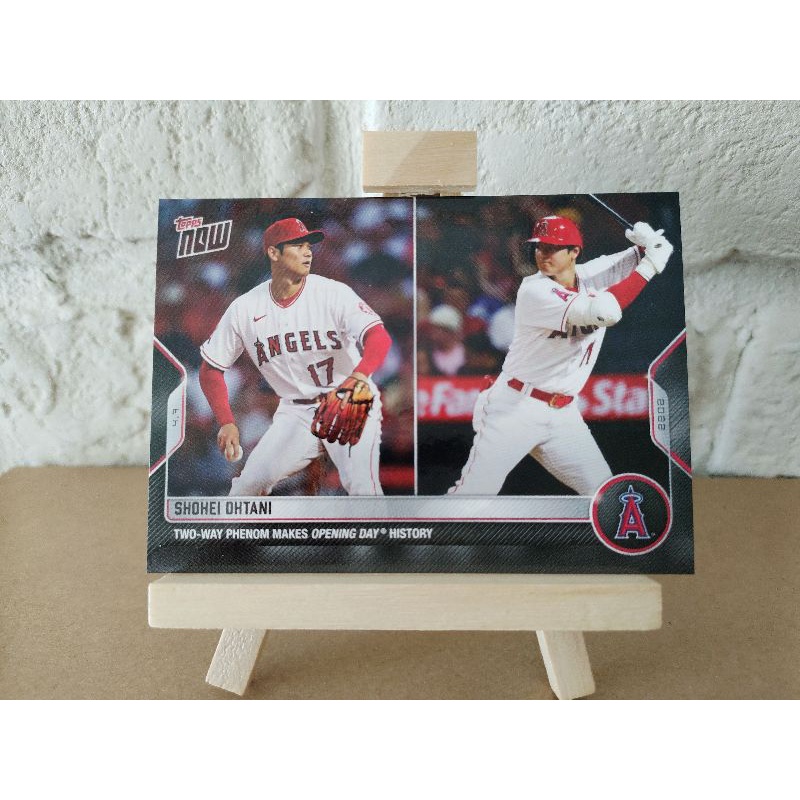 2022 Topps Now Shohei Ohtani 大谷翔平- 4/8 開幕日創紀錄棒球卡球員