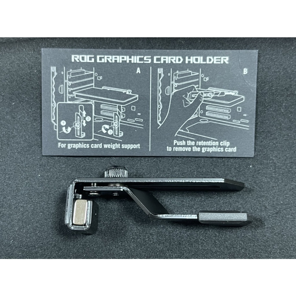 ASUS華碩 ROG Herculx Graphics Card Holder 顯示卡支撐架 簡潔有力 (超好看) | 蝦皮購物