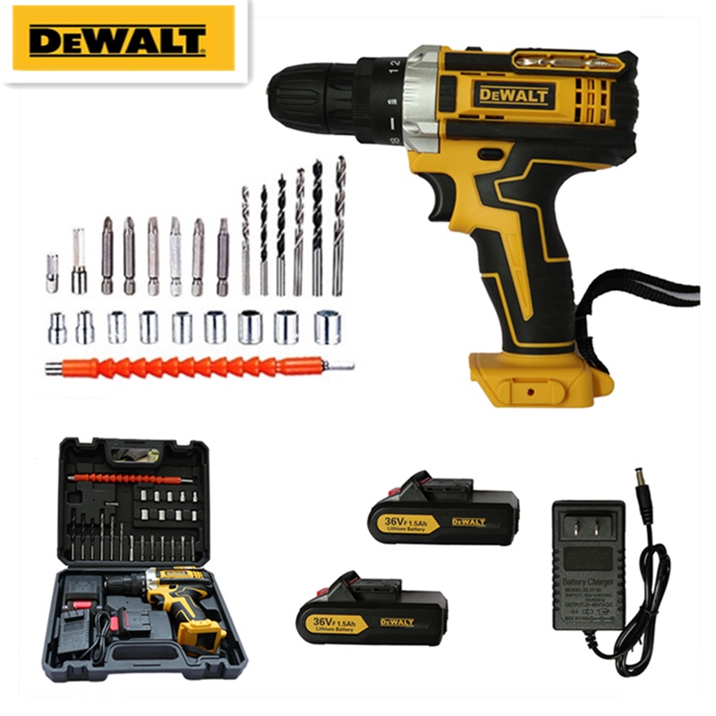 DeWALT（21V）鋰離子電池無繩電鑽套裝，適用於DeWALT電池電鑽工具組 | 蝦皮購物