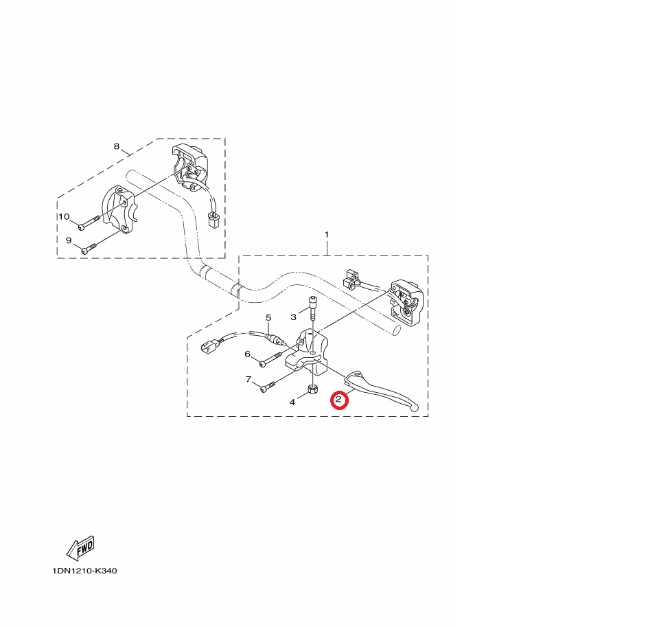 Yamaha 原廠 Bws 100 Bws Bwsx 125 鼓煞 電鍍 左拉桿 左把手 料號：4vp H3912 10 蝦皮購物