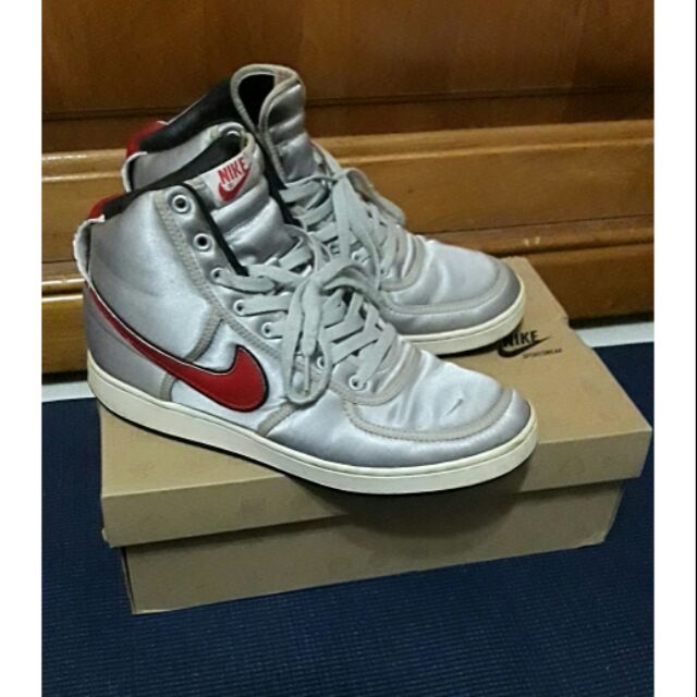 二手美品】Nike Sportswear Vandal Supreme High 經典尼龍布銀紅藍白