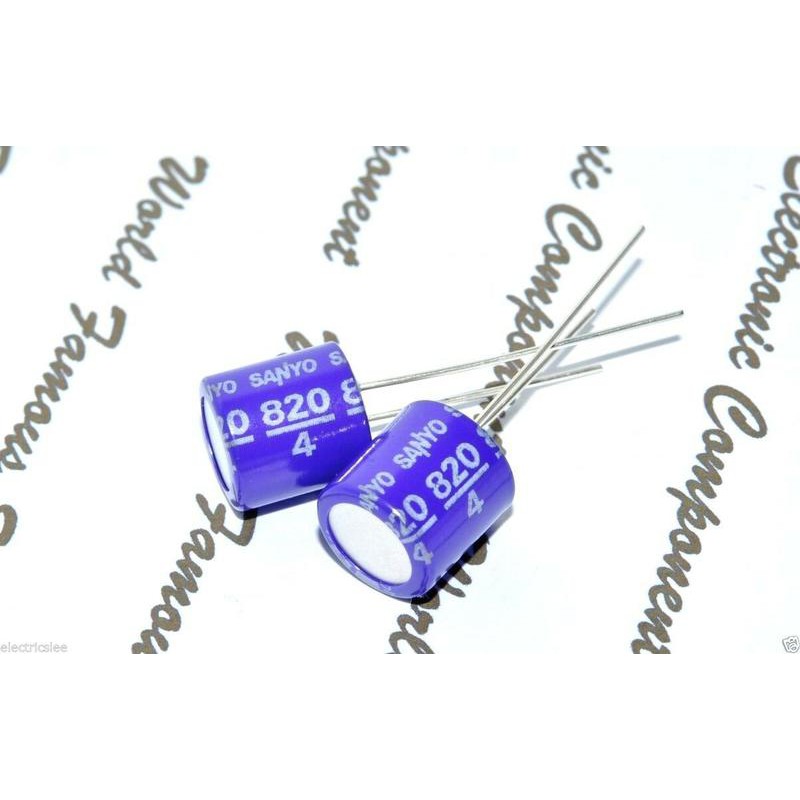 10pcs Sanyo 560uF 4v SEPC Os-con Conductive Polymer Radial Capacitor Low ESR SVP
