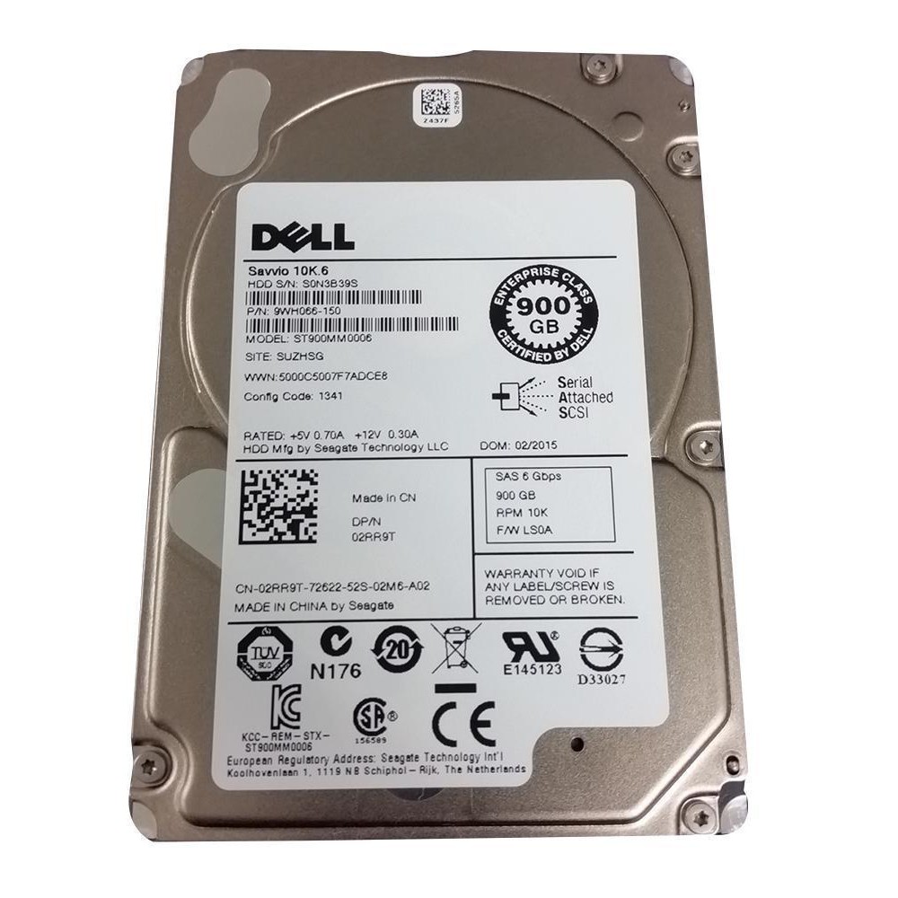 全新Dell 伺服器用02RR9T ST900MM0006 900G 10K轉2.5吋SAS | 蝦皮購物