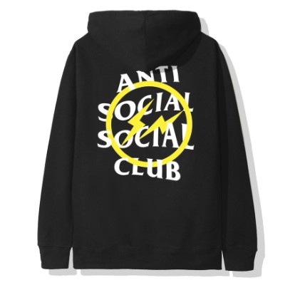 特價 Anti Social Social Club x Fragment Hoodie ASSC 藤原浩 閃電 帽T