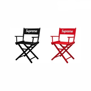 全新限量免運Supreme 19ss Director's Chair 導演椅黑紅色導演椅子戶外