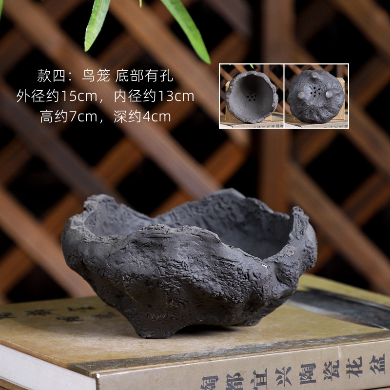 宜興 紫砂花盆栽 多肉植物盆 景盆 菖蒲盆 オンライン ショッピングホビー・楽器・アート - 宜興 紫砂花