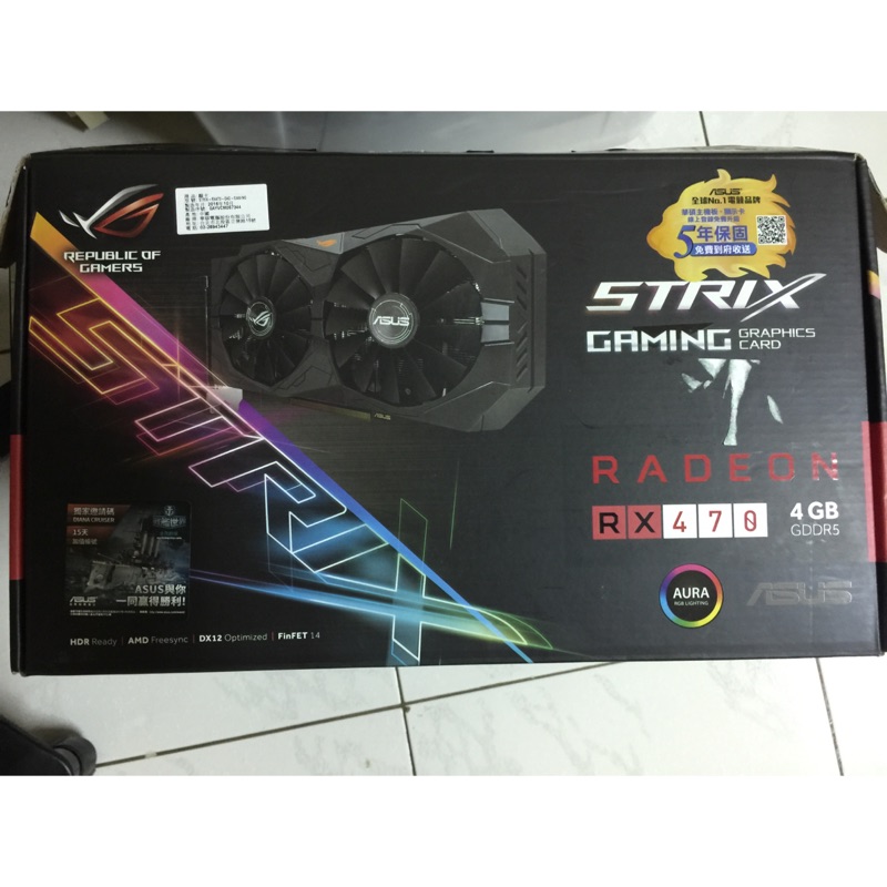ASUS ROG STRIX RX470 O4G GAMING | 蝦皮購物