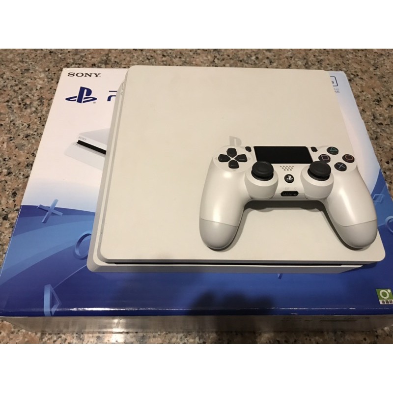 PS4 Slim PlayStation 4 Slim 主機白色500GB | 蝦皮購物