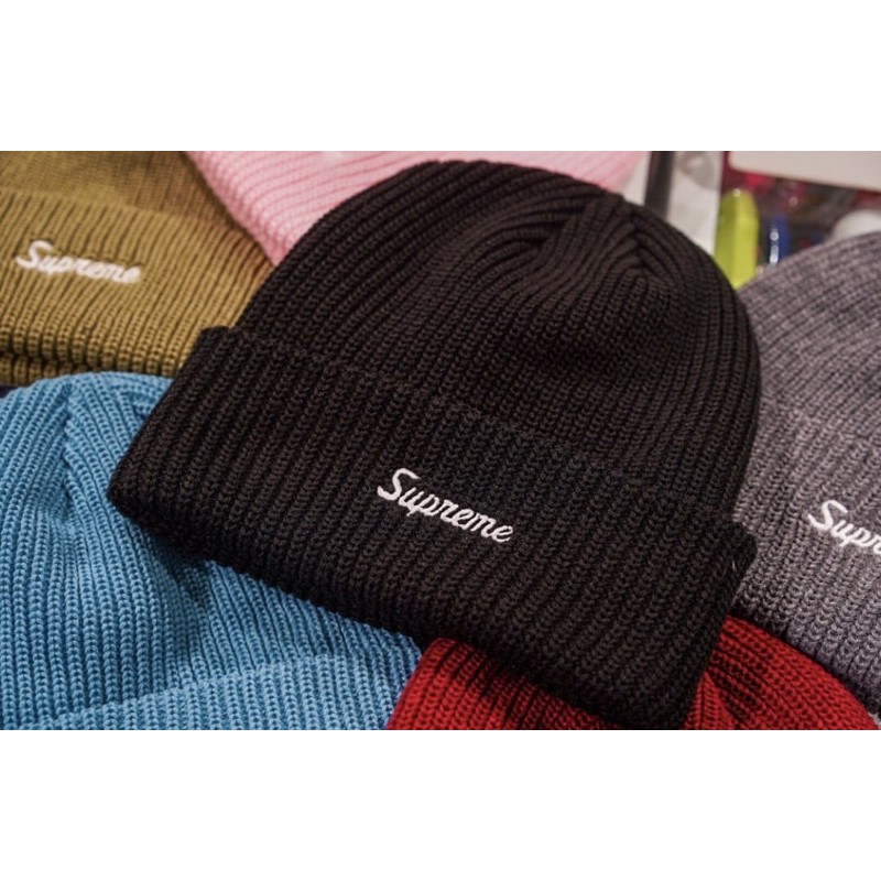 area0439】全新正品Supreme Loose Gauge Beanie Logo 草寫毛帽| 蝦皮購物