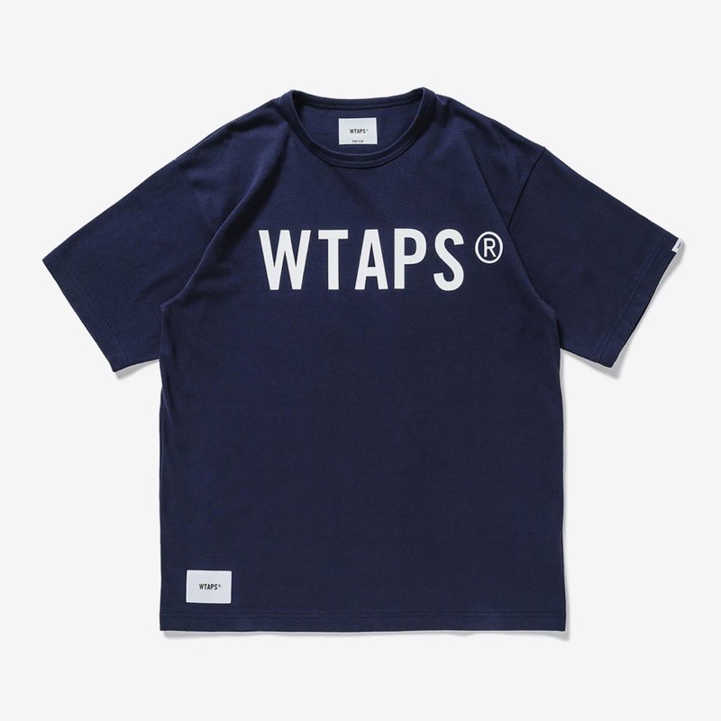 全新現貨WTAPS 21SS BANNER / SS / COTTON 經典LOGO 深藍M