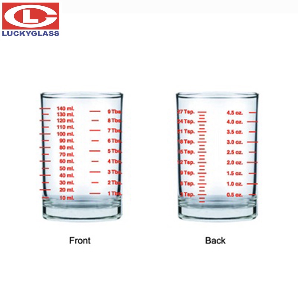 【泰國LUCKY】Scale Glass 刻度杯 140ml 量杯 盎司杯 濃縮杯 SHOT杯 刻度玻璃杯 | 蝦皮購物