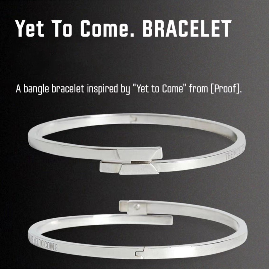 Kpop BTS 防彈少年團Merch Proof Yet To Come Bracelet for ARMY