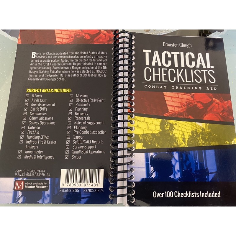 美國陸軍小部隊戰鬥用叢書，戰術勾勾表，Tactical Checklists | 蝦皮購物