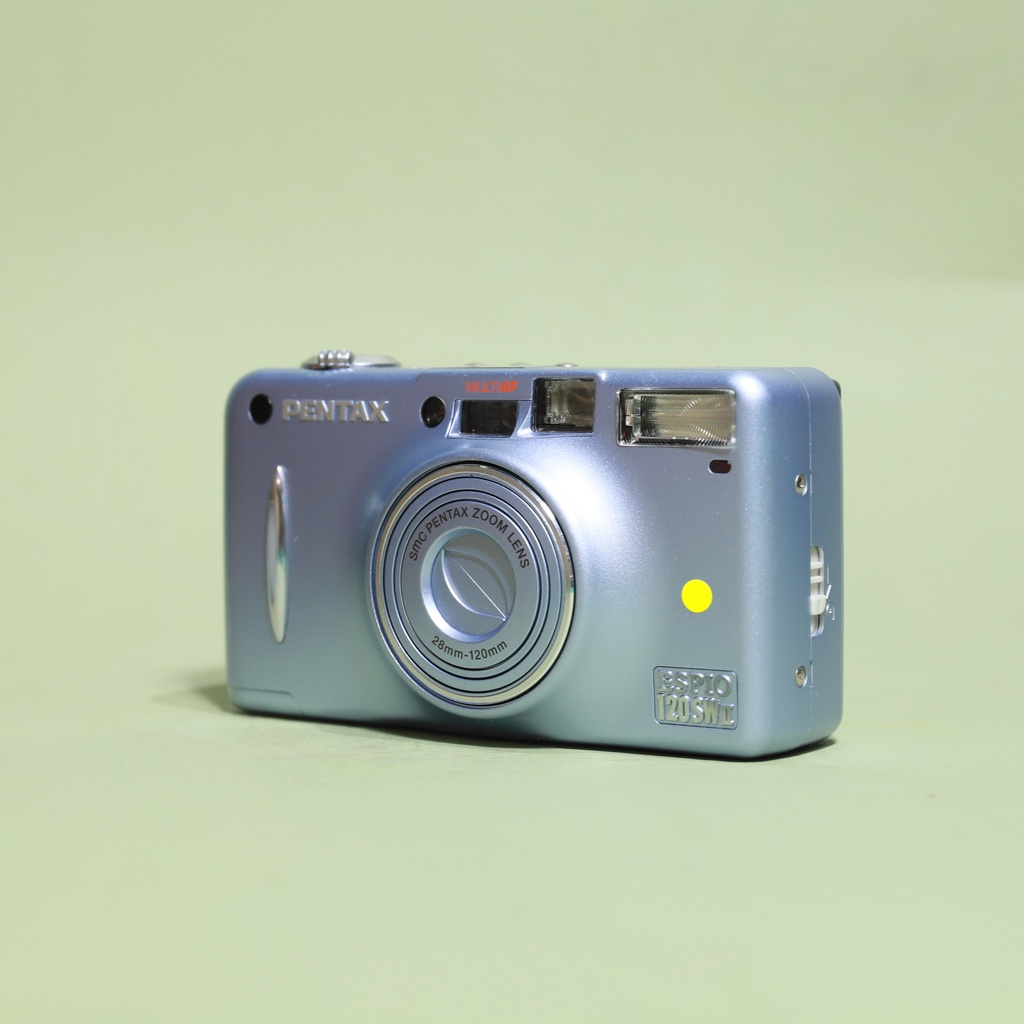 Polaroid雜貨店】♞Pentax Espio 120 SW II 藍銀135 底片傻瓜相機