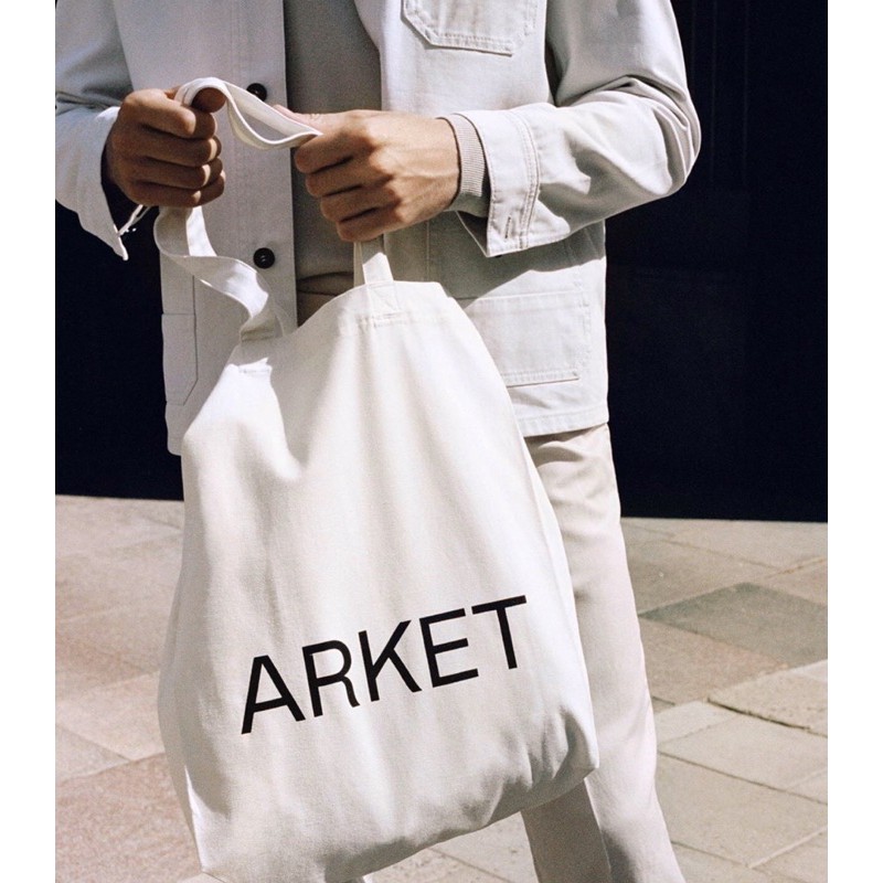 Arket canvas tote online bag