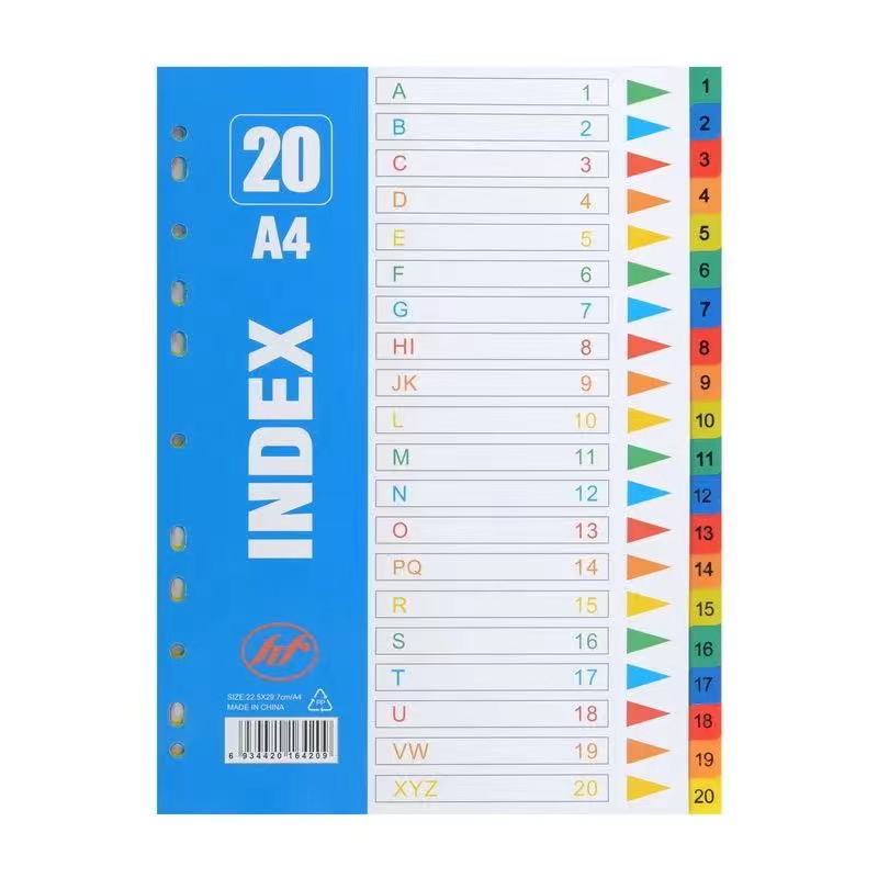 限時免運🔥索引夾 文件管理數字索引夾頁 塑膠11孔A4彩色 分類頁 隔頁紙 分頁紙 配套 活頁標 | 蝦皮購物