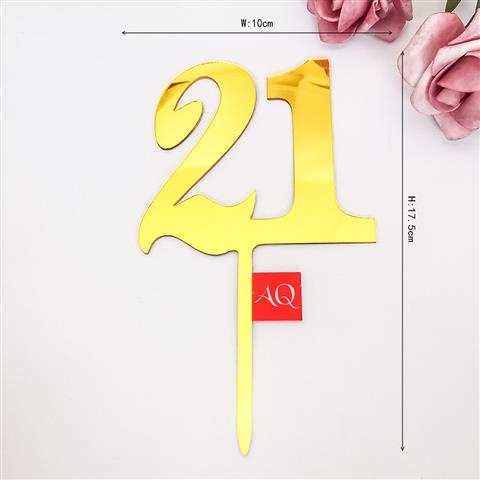 蛋糕裝飾 插牌插件 數字18 21 30 40 50 60 100亞克力裝飾 結婚週年生日蛋糕 | 蝦皮購物