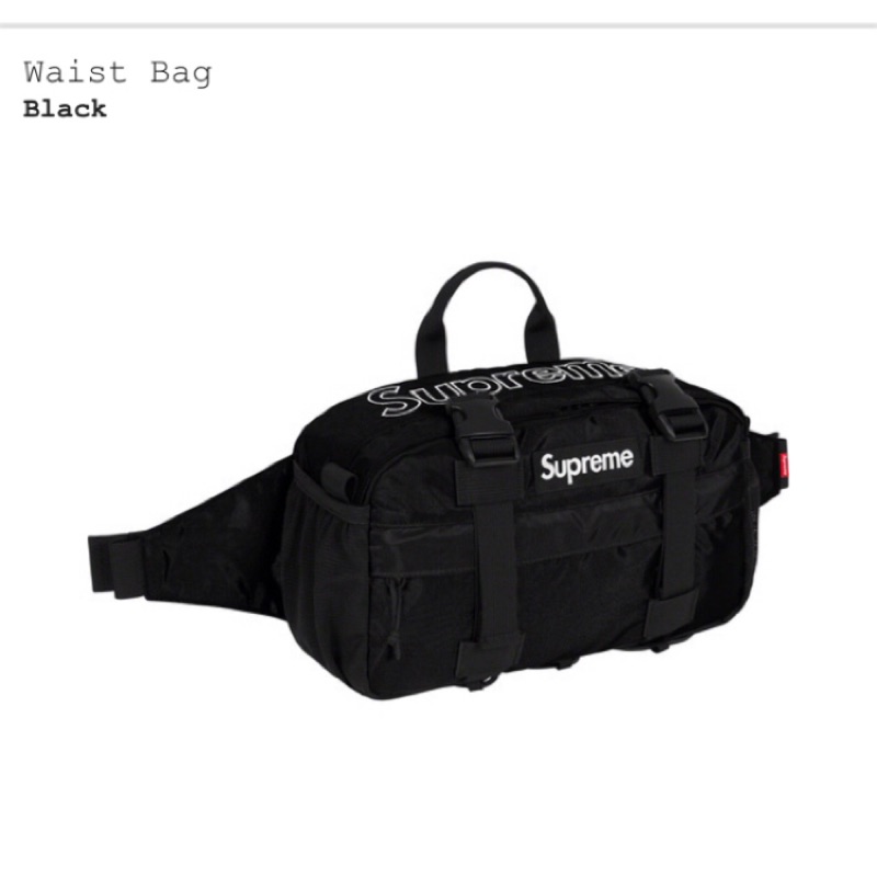 Supreme Waist Bag (FW19) Black