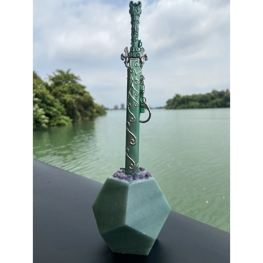 石中劍之天然玉石 含光劍拆信刀--石中寶劍象徵鎮妖除魔防小人.辦公室必備(台灣在地文創) | 蝦皮購物