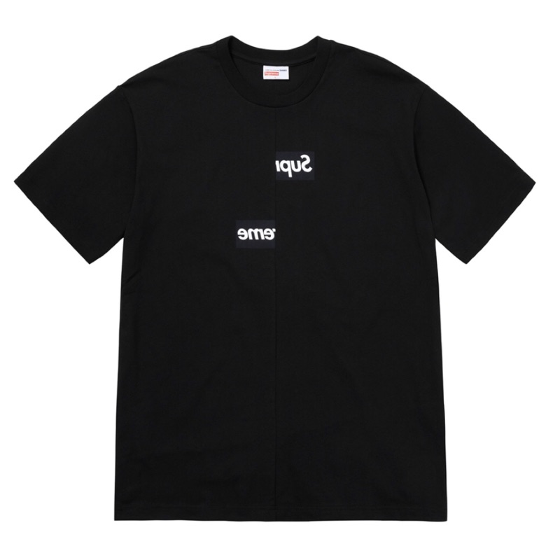 全新現貨18 Supreme®/Comme des Garçons SHIRT® Split Box Logo Tee