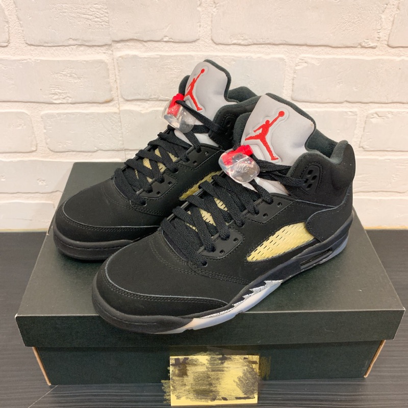 Air Jordan 5 Retro OG BG 5代黑銀女鞋| 蝦皮購物