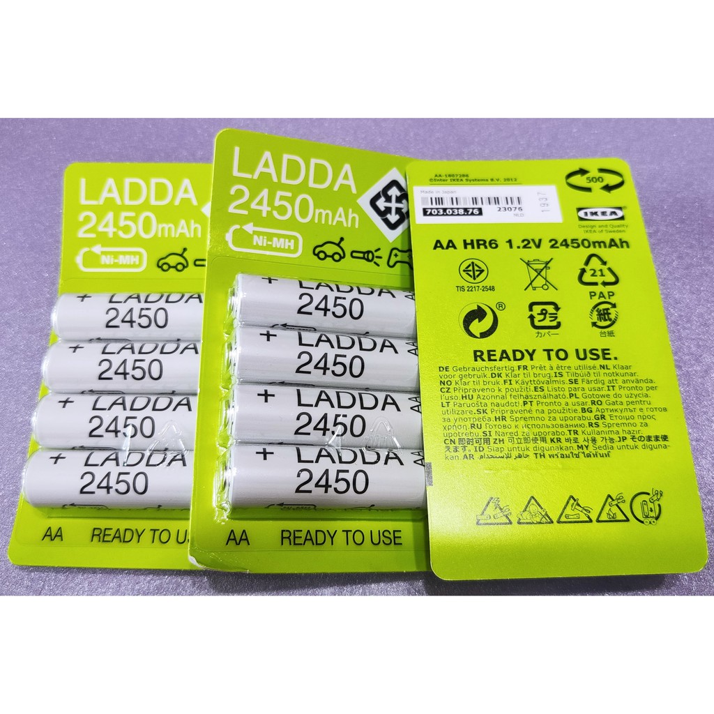 § 現貨 § IKEA 宜家 LADDA 3號AA 2450mAh 電池 充電電池 剩一組 | 蝦皮購物