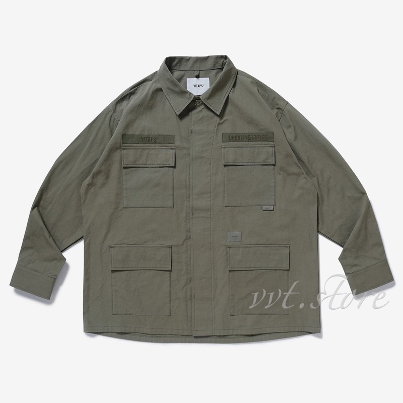 WTAPS 22SS JUNGLE 02 LS COTTON POPLIN 新品 - ブルゾン