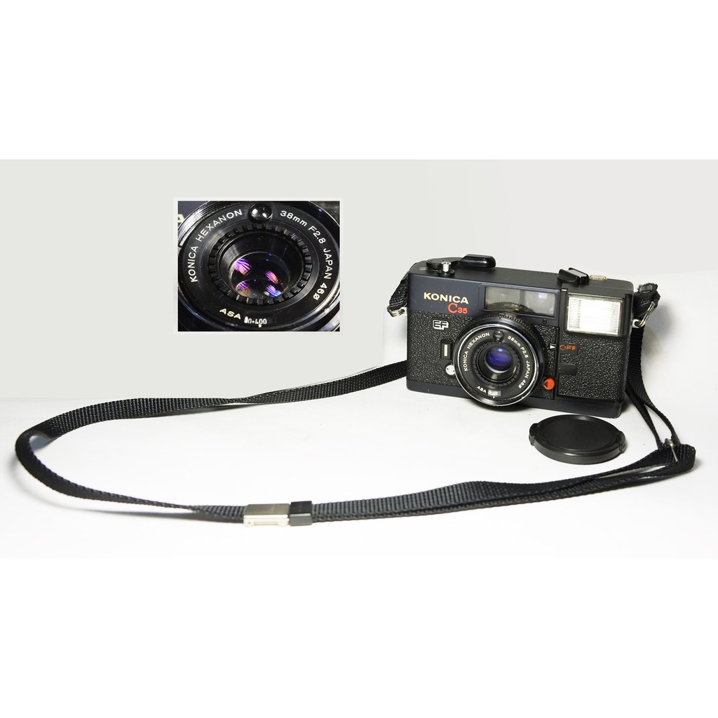 [ 慢調思理 ] 美品 金屬 KONICA C35 EF 2代 日本製 / 38mm f2.8 鏡頭乾淨明亮