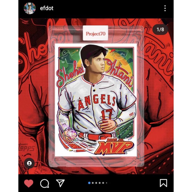 日本未発売 1/1 by 大谷翔平 Topps Project70 海外輸入】 プロジェクト70 PROJECT70 1/1 トレーディングカード