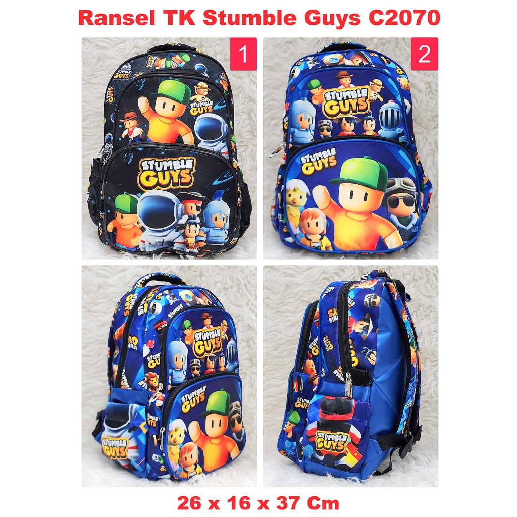 Stumble Guys 幼兒園背包 C2070 抽象書包背包 | 蝦皮購物