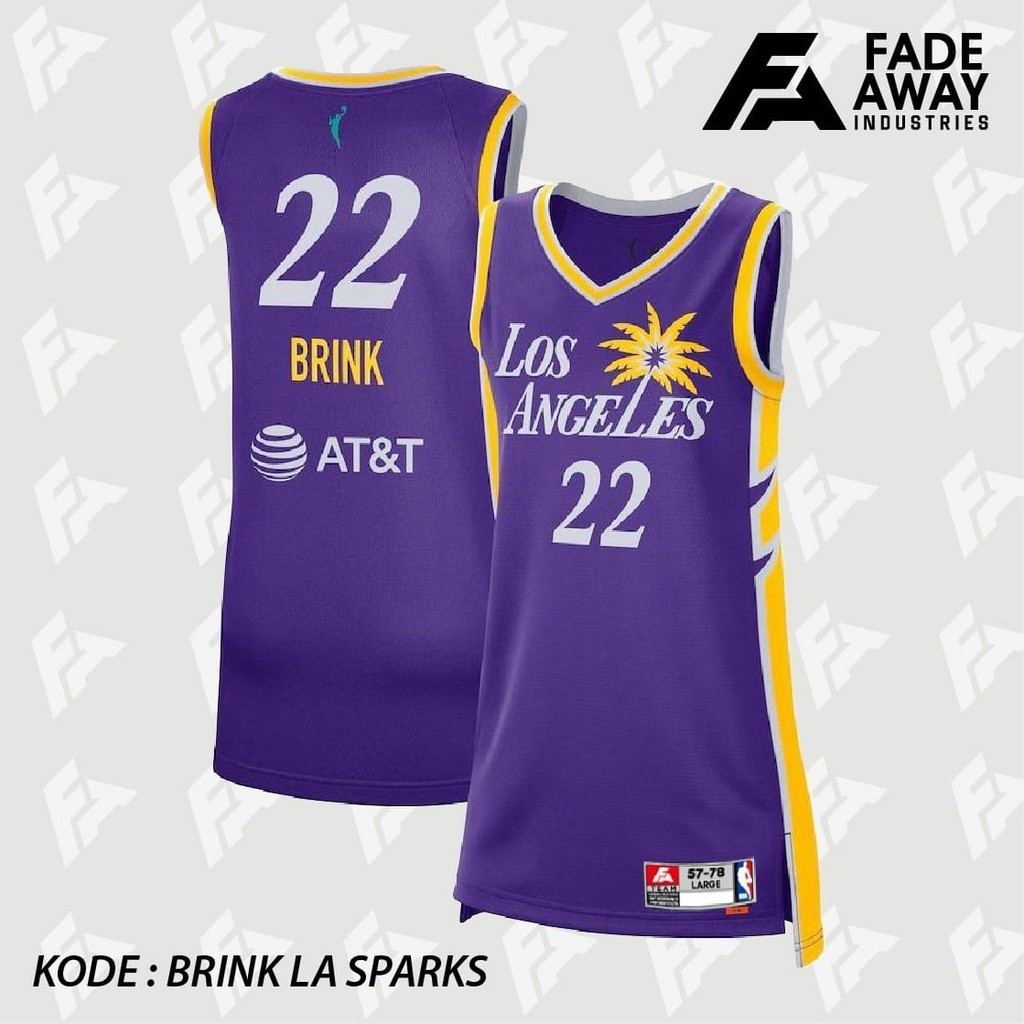 洛杉磯火花隊卡梅倫 BRINK WNBA 籃球球衣 | 蝦皮購物