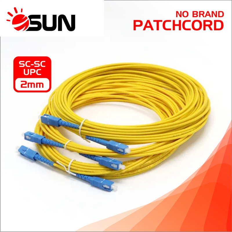 黃色跳線電纜 SC-SC UPC 2mm 1M 2M 3M 5M 跳線 Pathcore 跳線 FTTH 藍藍 1M | 蝦皮購物