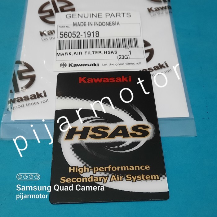 Mark 空氣過濾器貼紙 Hsas Kawasaki Ninja 150 R Rr M Ss 稀有物品 | 蝦皮購物