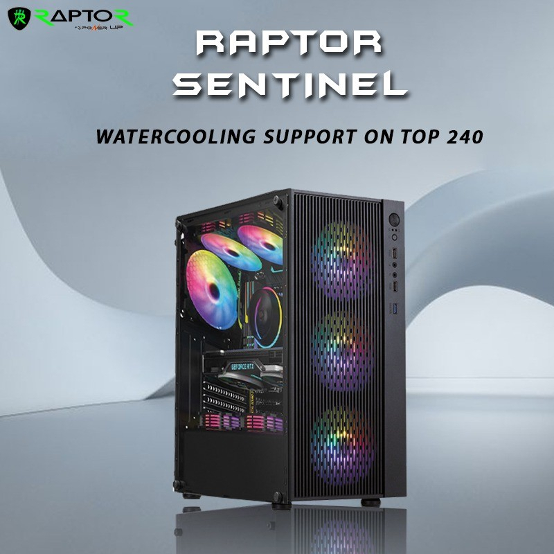 機箱 PC Gaming Raptor Sentinel Free 3 風扇 RGB 120mm ATX 遊戲機箱 | 蝦皮購物