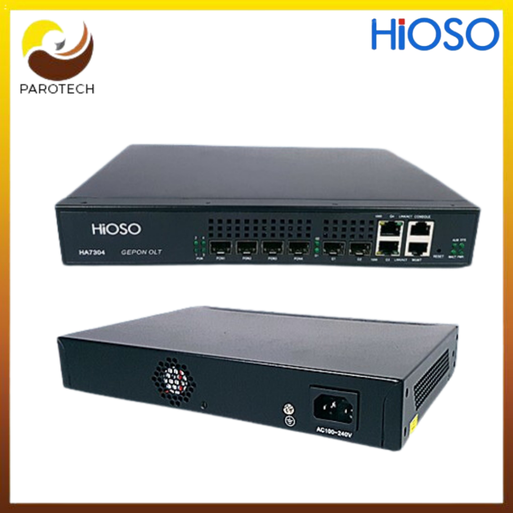 Hioso OLT EPON GEPON HA7304 4lb 端口非 SFP | 蝦皮購物