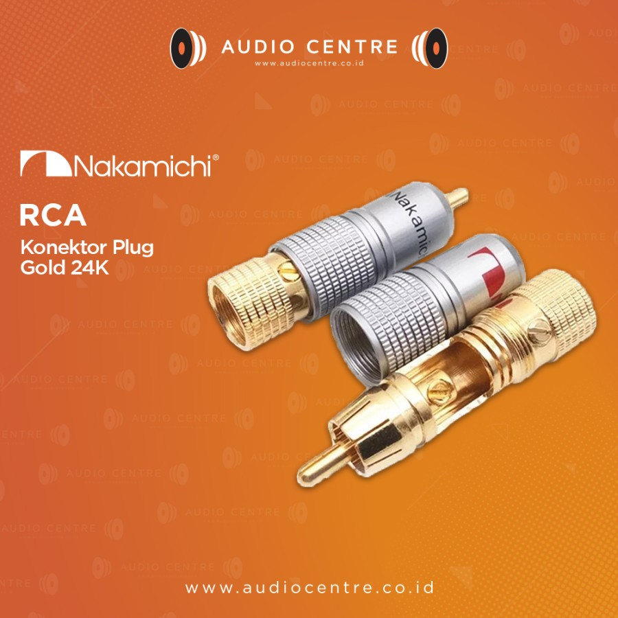 Nakamichi RCA 連接器金色 24K RCA 插頭連接器 Nakamichi 插頭 | 蝦皮購物