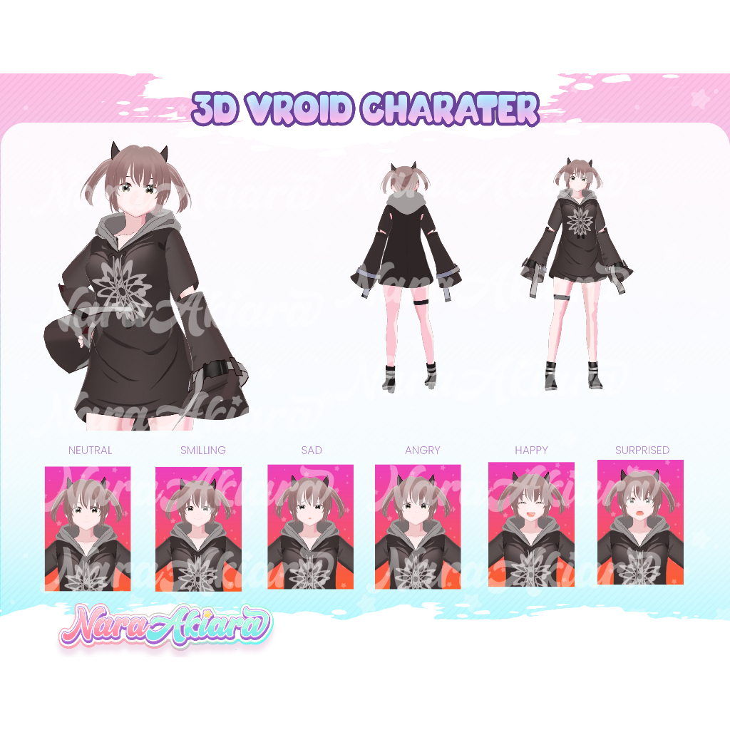 3d Vroid Character 準備在幾分鐘內使用專業展示 Vroid Vroid 角色服務準備使用 3D 角色個 | 蝦皮購物