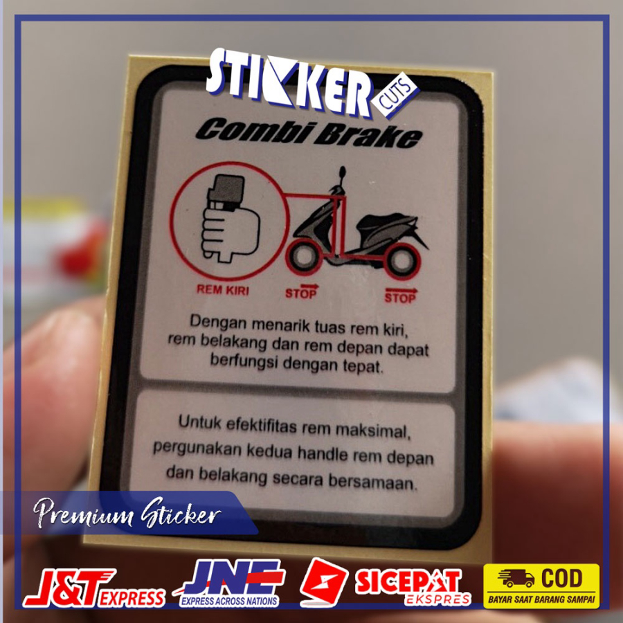 HONDA 貼紙 PRINTCUT COMBI BRAKE STICKER 優質本田摩托車信息貼紙 | 蝦皮購物