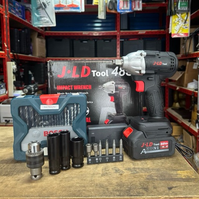 MATA MESIN JLD Torque 350 NM Impact Spanner Machine Plus 適配器 | 蝦皮購物