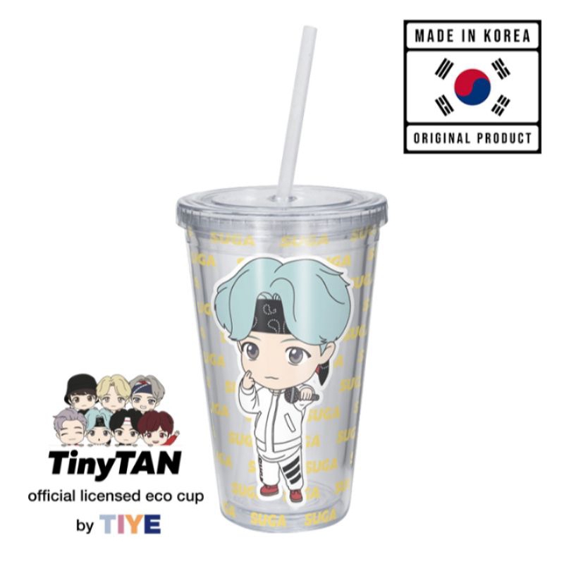 Tinytan Cool Name Suga 不倒翁 BT21 版原裝 100 個飲料瓶 BTS21 版 | 蝦皮購物