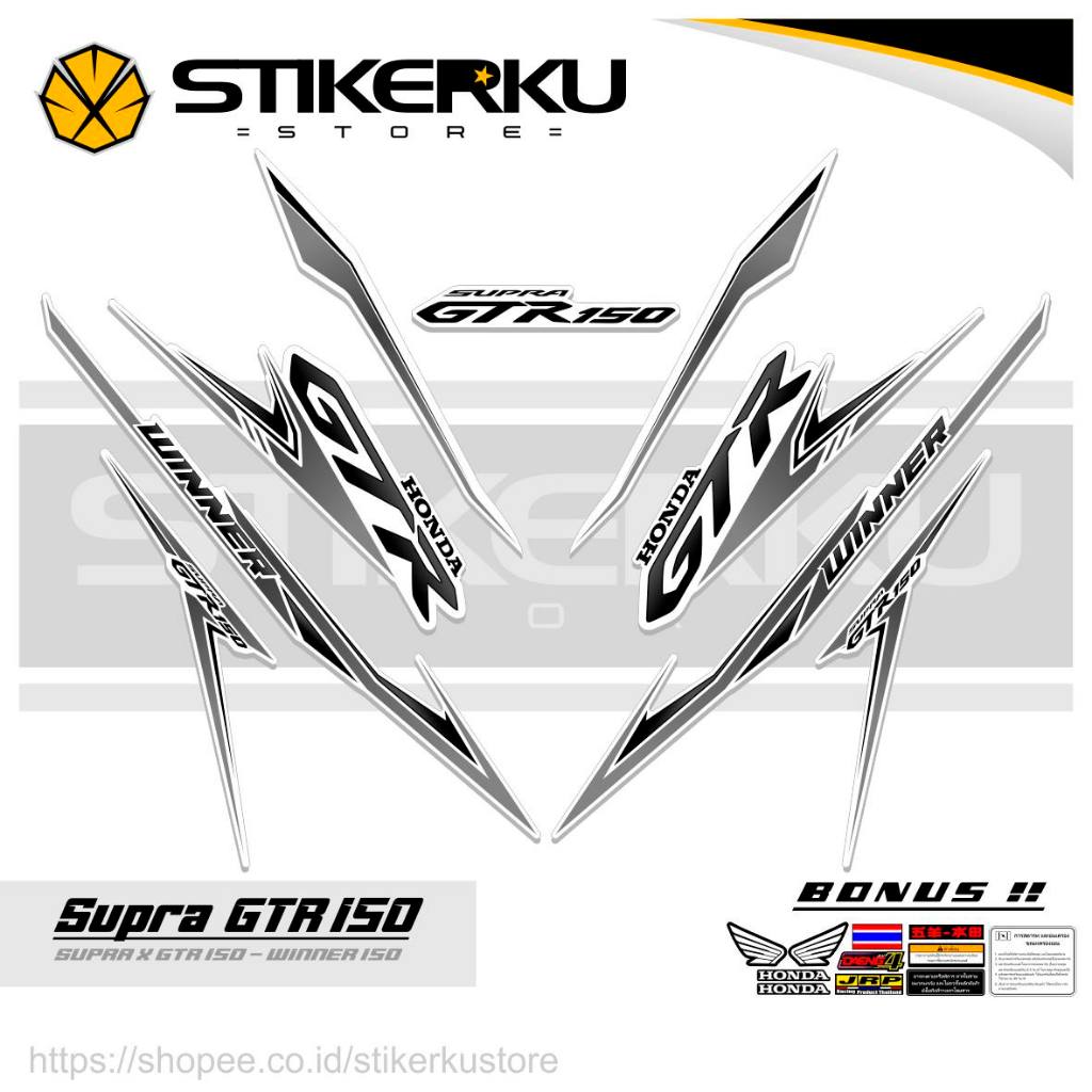 剝離 SUPRA GTR 150 MOTIF 58 HONDA WINNER 150 STICKER GTR GTR15 | 蝦皮購物