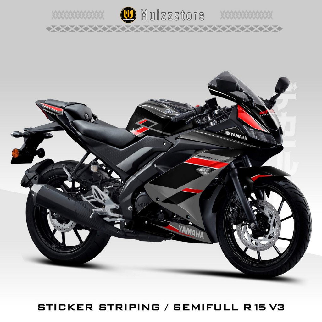 山葉 半全貼紙 YAMAHA R15 V3 MOTIF 12 CO YZF-15 R150 摩托車變體 R15 VIRA | 蝦皮購物